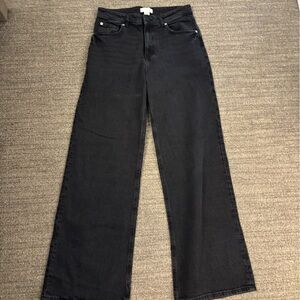 H&M Women's Black Straight-Leg Jeans
